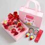 Girls flower hairpin hair clip glitter crown elastic hairband box pack Girls flower hairpin hair clip glitter crown elastic hairband box pack