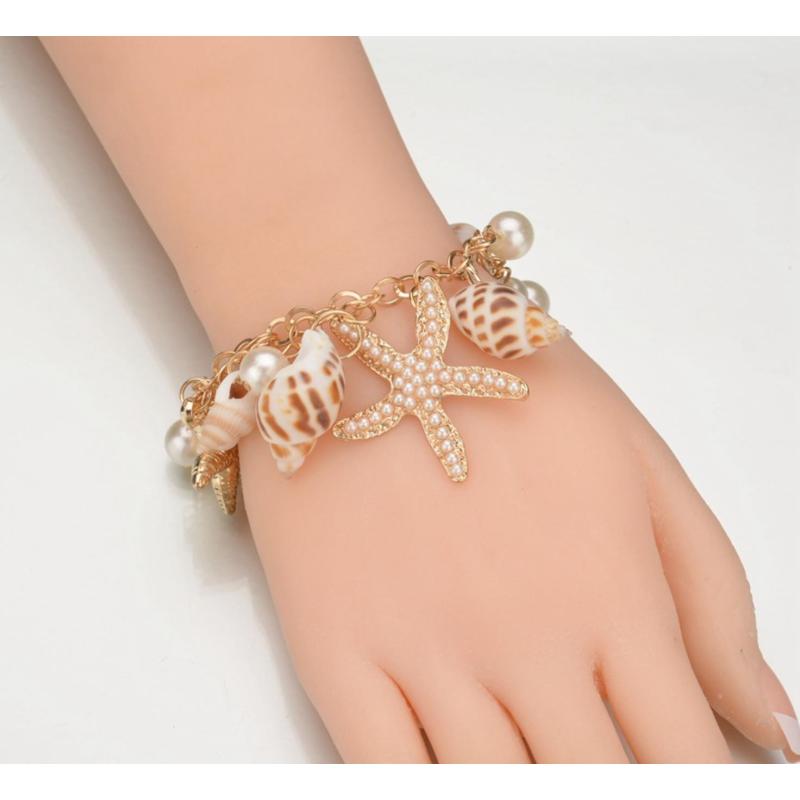2019 Custom popular hawaii style big sea shell glow bracelet for women 2019 Custom popular hawaii style big sea shell glow bracelet for women