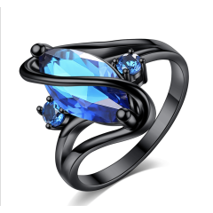 Fashion jewelry women accessories pink blue diamonds engagement rings