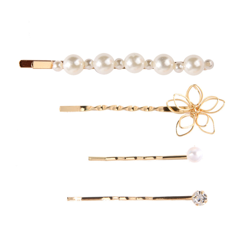 Women Simple Irregular wedding Metal Hair Accessories pear Hair pins