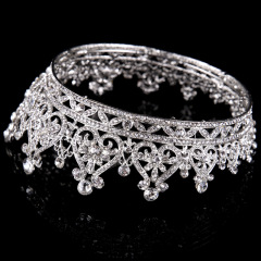 korea Alloy Water Lead Handmade  Wedding Bridal round pageant crowns