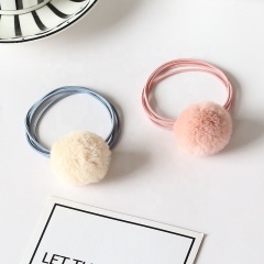Korea autumn and winter hair ball rubber band hair rope soft wholesale elastic hair tie from china