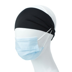 New design prevent the earache womens outdoor yoga sport short headband with buttons