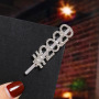 New Custom Crystal Bobby diamond word Hair Clips For Women Word Letter Hair pins