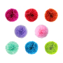 Rainbow Color Banner Paper Flower Ball Baby Birthday Party Supplies Set