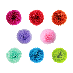 Rainbow Color Banner Paper Flower Ball Baby Birthday Party Supplies Set