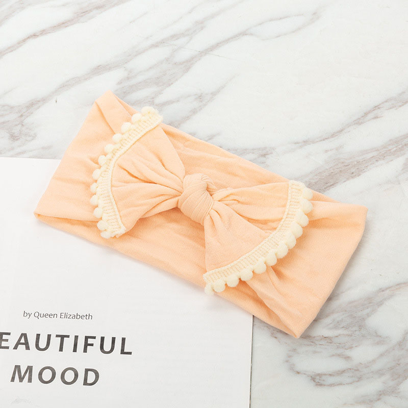wholesale plain elastic children hair accessories flowers headbands