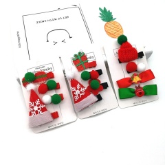 Children's christmas baby hairpin little girls princess clip middle east headwear Children's christmas baby hairpin little girls princess clip middle east headwear