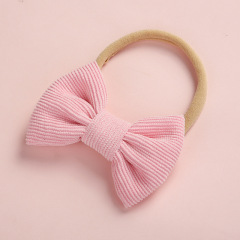 Amazon hot sale child super soft infant cute multicolor bow baby hair bands