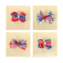 wholesale  American National Flag Children's Bow Hair Clip Hairpin hair accessories