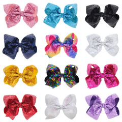 2020 ins shining style sequin rainbow baby knot bow girls accessories hair clips