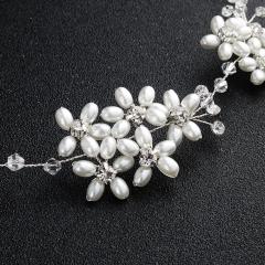 Bride Tiaras Wedding pearl Hair Accessories crystal bridal Headbands