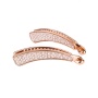 Fashion full diamond toothed  pearl crystal headdress decoration vertical hair claw ponytail clips