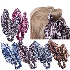 INS Facebook Hot Leopard Print Hair Band Satin Silk Hair Rope Elastic Bow Hair Scrunchies INS Facebook Hot Leopard Print Hair Band Satin Silk Hair Rope Elastic Bow Hair Scrunchies