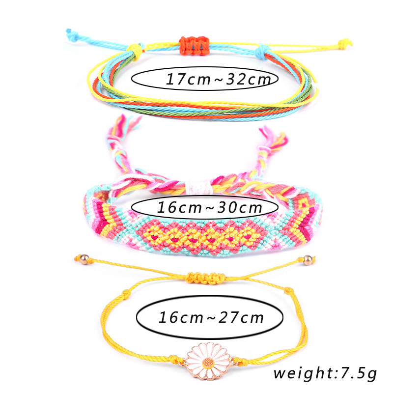 wholesale sunflower handmade adjustable woven friendship bracelet wholesale sunflower handmade adjustable woven friendship bracelet