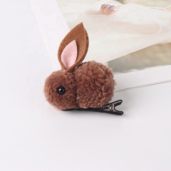 Korean simple rabbit shape kids rope cute display stand bunny hairpin
