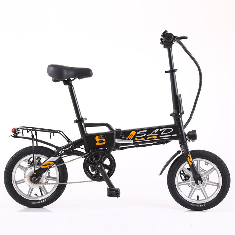 Wholesale custom logo 14 inch folding battery bicycle electric e bike for sale