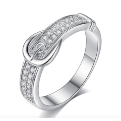 Bride jewelry wedding decoration accessories diamond rose gold pearl ring