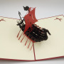 custom Fashion festival and Cute 3d Pop Up party Cards