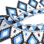 Wholesale Bohemian vintage  African Tribal Handmade Shoulder Purple Statement crystal Beaded Ethnic bib Choker necklace