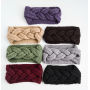 Winter warm new women braid crochet hair accessories wool knit headband