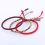 Fashion Red Color Tibetan Buddhist Handmade Lucky Rope Macrame Bracelet