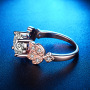 Newest Jewelry Shinny Round Cubic Ring Silver Plated Full Crystal Rings For Women Wedding Engagement Newest Jewelry Shinny Round Cubic Ring Silver Plated Full Crystal Rings For Women Wedding Engagement
