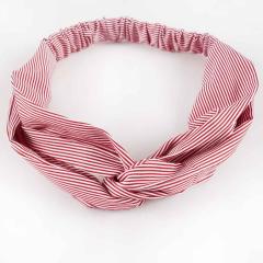 2019 Women hair accessories elastic stripe bow fabric knot headbands