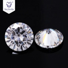0.2carat 3.5mm round brilliant cut jewelry fancy colored heat treatment white moissanite
