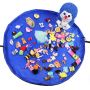 Portable waterproof fashion practical foldable play mat kids toy storage bags