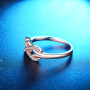 Hot Fashion New Design Gold Plated 8 Shape Dazzling Wedding Rings for Women