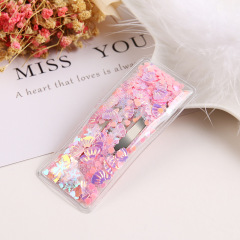 PVC transparent geometry resin hair barrette kid glitter sea shell hair clip