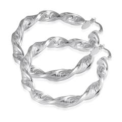Fashion white copper hoop 60mm earring accessories  circle earrings for women