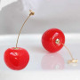 custom fashion trendy Gift fruit Adorable Cherry Drop dangle Earrings For Women custom fashion trendy Gift fruit Adorable Cherry Drop dangle Earrings For Women