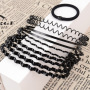 Women men Protection Resin sport unisex spring Wavy Metal Hair Hoop Band