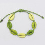 Amazon hot sale bohemia style women jewelry colorful shell woven bracelets for Holiday