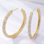 Personality fashion women CC shape beads earrings accessories alloy earrings stud Personality fashion women CC shape beads earrings accessories alloy earrings stud