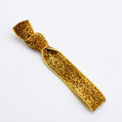 solid colors Sequin Scrunchy Elastic Ponytail Holder Girls Hair Bow hair bands