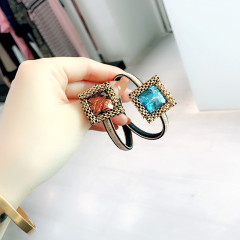 2019 Beautiful glitter crystal rhinestone Elegant Korean Accessories Women Hair ties