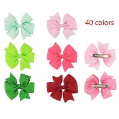 Wholesale colorful girls hair accessories butterfly bow hair clip