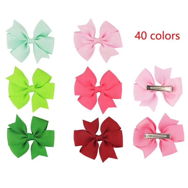 Wholesale colorful girls hair accessories butterfly bow hair clip