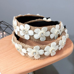 Non Slip Bohemian vintage Diamond pearl flower wedding Hairbands Hairband girl