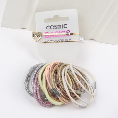 wholesale hair accessories women gold bling hair ribbons clip headbands