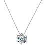 korean ins valentine's day christmas gift pure 925 silver round zircon chocker necklace korean ins valentine's day christmas gift pure 925 silver round zircon chocker necklace