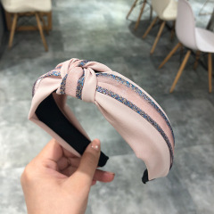 2020 new Custom headband Fashion Trend Hawaii Hair band elastic Multicolor bling knot headbands for Women