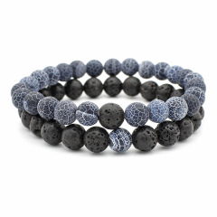 2Pcs/Set Couples Distance Classic Natural Stone Beaded Bracelets for Men Women 2Pcs/Set Couples Distance Classic Natural Stone Beaded Bracelets for Men Women