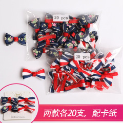 40pcs Chinese colorful custom design bow hair clip hairpins set