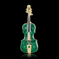 Fashion custom jewelry personality women girls or men metal violin brooches