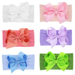 2020 Spring big bow knotted hairbands for girls kids hair accessories