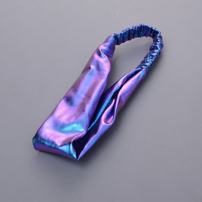 Women neon bing glitter Hair Accessories Ladies Wrap Elastic Headband Hairband